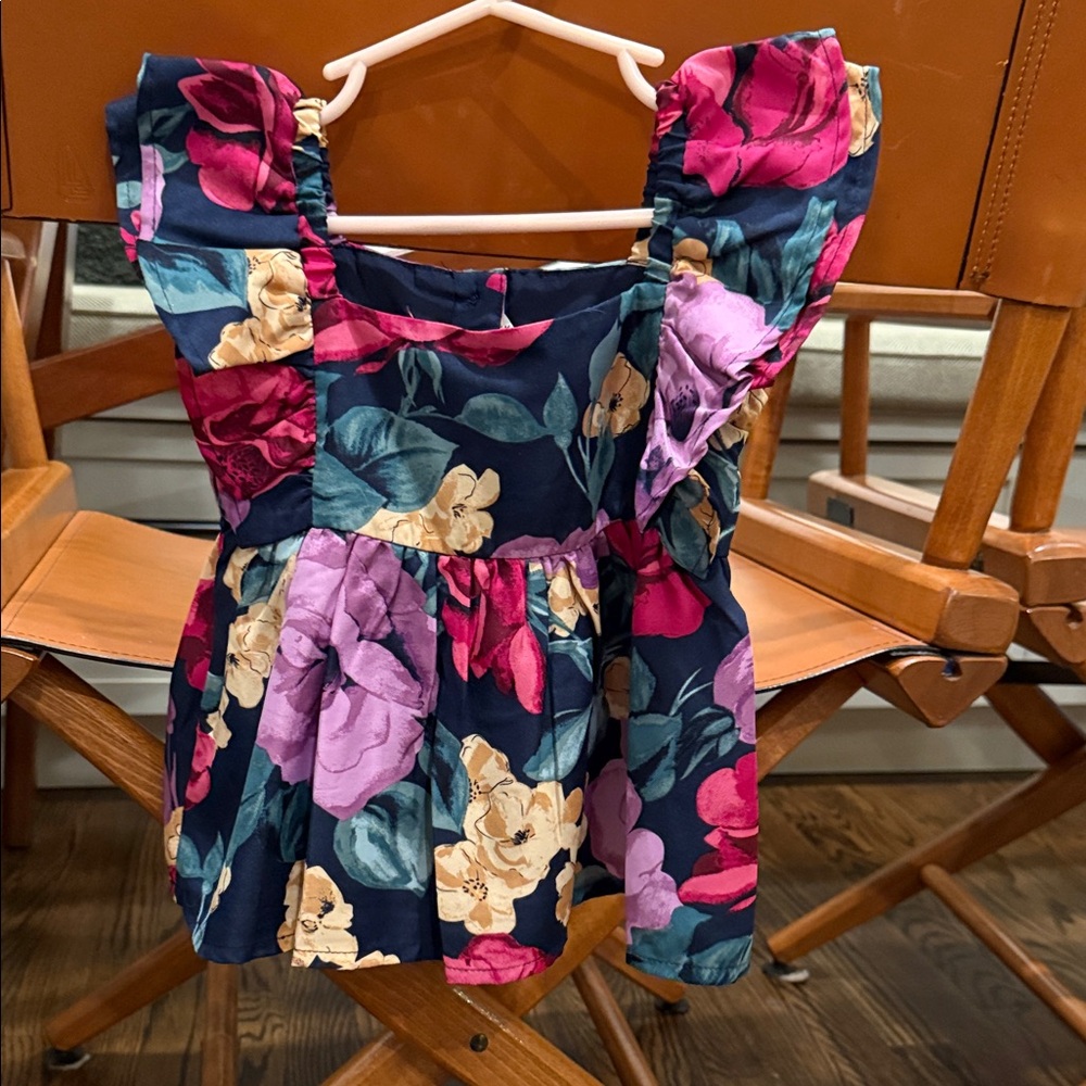 Janie and Jack Navy Floral Dress
